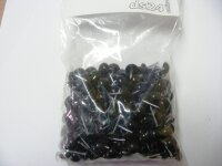 250 Plastik Ziernägel schwarz 10/12  Ø10mm...