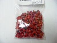 250 Plastik Ziernägel rot 10/12  Ø10mm rostfrei