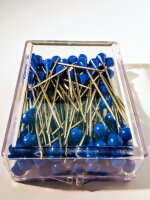 Polsterstecker Tapeziernadeln  100 Stück blau
