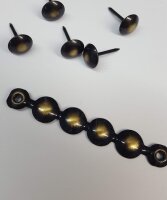 10 Stück Ziernagelstreifen a 1 mtr. 100 1/3 bronce ren.