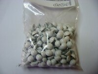 100 Plastik Ziernägel weiß A10/12...