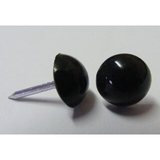 100 Plastik Ziern�gel schwarz 10/12  �10mm rostfrei