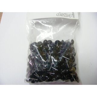 100 Plastik Ziern�gel schwarz 10/12  �10mm rostfrei