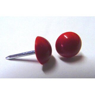 100 Plastik Ziern�gel rot 10/12  �10mm rostfrei