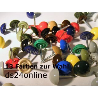 1000 Plastik Ziern�gel rot 10/12  �10mm rostfrei