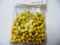500 Plastik Ziernägel gelb 10/12  Ø10mm rostfrei
