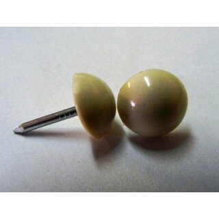 500 Plastik Ziern�gel beige 10/12  �10mm rostfrei