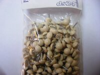 1000 Plastik Ziernägel beige 10/12  Ø10mm...