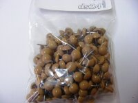 500 Plastik Ziernägel dunkelbeige 10/12...