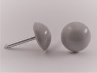 250 Plastik Ziernägel hellgrau 10/12  Ø10mm...
