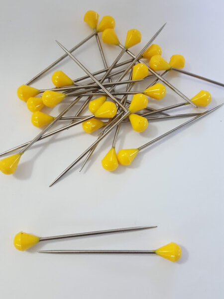 20 Stück Polsterstecker Tapeziernadeln gelb