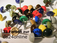 1000 Plastik Ziernägel dunkelbraun 10/12...