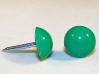1000 Plastik Ziernägel grün  10/12...