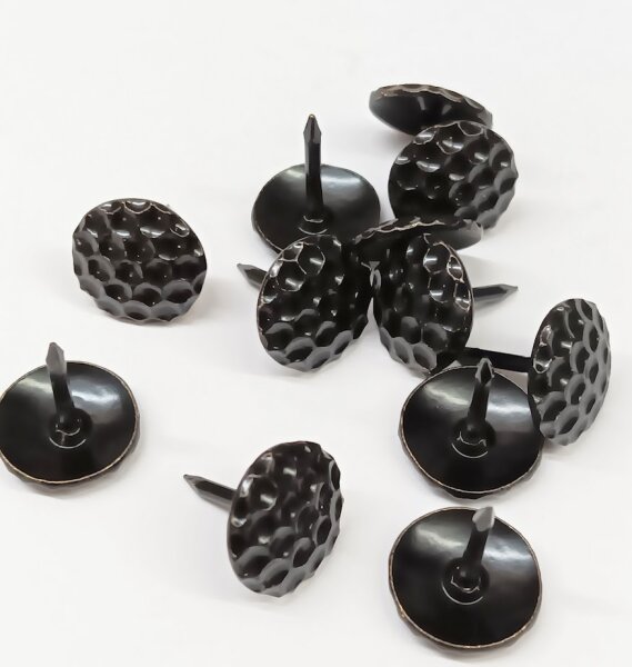 250 Stück Hammerschlag Ziernägel 1506 M Ø13mm schwarz
