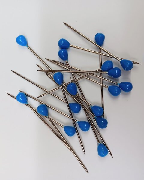20 Stück Polsterstecker Tapeziernadeln blau
