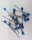 20 Stück Polsterstecker Tapeziernadeln blau